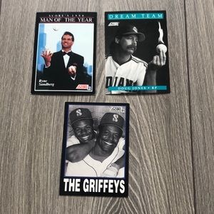 💕3 1991 score MLB cards